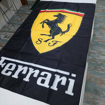 フェラーリ フラッグ 縦型 P32 バナー 旗 看板 タペストリー Ferrari ロゴ 車庫 のぼり Ferrari ガレージ 装飾 F1 インテリアポスター_画像8