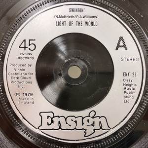 ★即決 7インチ Light Of The World / Swingin' - The World Is Out ENY2212 d2036 英オリジナル シングル・オンリー