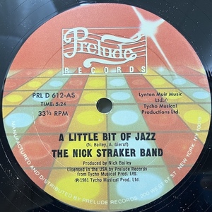 ★即決 SOUL Nick Straker Band / A Little Bit Of Jazz - Space Age PRLD612 d2086 米オリジナル 