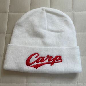 CARP カープ 広島東洋カープ ニット帽 ニットキャップ 白 ホワイト 中古
