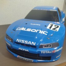 タミヤ 1/10 カルソニックスカイライン GT-R R34 軽量 ラジコンボディ 中古 TT_画像2