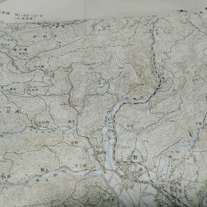大口 鹿児島県 古地図  地形図 地図 資料 46×57cm 書き込み 昭和42年編集 昭和55年印刷 発行  B2310の画像3