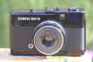  film camera beginner used camera OLYMPUS TRIP 35 black film camera [ used ]