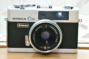 KONICA C35 Flashmatic フィルムカメラ コニカ ミノルタ【中古】【オーバーホール済】