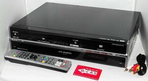 HDD250GB DXアンテナ 地上・BS・110度CSデジタル DXアンテナDX DXRW250 vhs dvd 一体型レコーダー【中古】