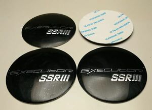 SSR EXECUTOR 56mm 黒 ステッカー ホイールキャップ 4コ S660 N-ONE バモス N-WGN NSX タント ムーヴ ハイゼット コペン ミラ アトレー