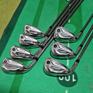 送料無料 レフティー 飛び系 テーラーメイド グローレ 5~9.P.A 7本 フレックスS 純正カーボン GL550I TAYLORMADE GLORE 左利き