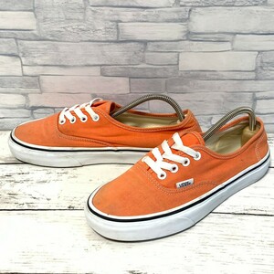 R4815bE VANS バンズ スニーカー 24cm オレンジ系 レディース ヴァンズ AUTHENTIC オーセンティック ローカット 751505 シューズ 靴