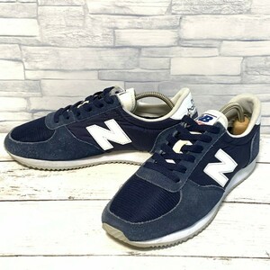 R4804bE New Balance ニューバランス スニーカー ネイビー系×ホワイト 24.5cm メンズ U220NV ランニングシューズ ローカット スエード 靴