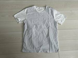 ★タケオキクチ THE SHOP TK 半袖Tシャツ Lサイズ 白 ストライプ★