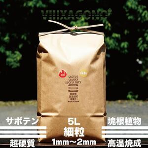 【送料無料】VIIIXAGONO 超硬質焼成培養土 細粒 5L 1mm〜2mm多肉植物 ハオルチア エケベリア コーデックス ユーフォルビア サボテン アガベ