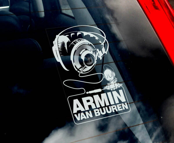 ◆アーミン・ヴァン・ブーレン Armin van Buuren 外張り カーステッカー 155×100mm カー ステッカー@アーミンヴァンブーレン M1@3181