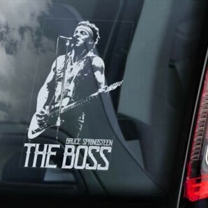 ◆送無@ブルース・スプリングスティーン/The BOSS@外張り カーステッカー 170×100mm@外貼り カー ステッカー シール Rockロック M2@2835-1