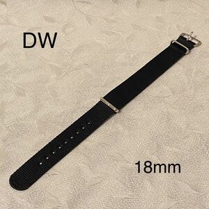  Daniel we Lynn ton DW Daniel Daniel Wellington nylon belt NATO belt 18mm clock belt change belt black exchange belt DW00200138