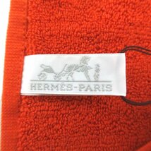 新品 未使用 HERMES エルメス 2022年購入 現行モデル ステアーズ ゲストタオル オランジュフー オレンジ_画像4