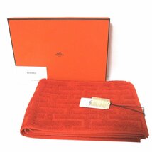 新品 未使用 HERMES エルメス 2022年購入 現行モデル ステアーズ ゲストタオル オランジュフー オレンジ_画像5