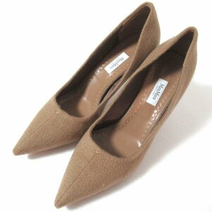  almost unused Max Mara Max Mara wool po Inte dotu high heel pumps I39 size 24cm corresponding beige 