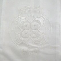 クリーニング済 美品 HERMES エルメス 胸ポケット刺繍 エンブロイダリー 半袖 Tシャツ カットソー 34サイズ ホワイト_画像3