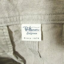 美品 21SS Ron Herman ロンハーマン リネン100％ ロング丈 スリット スカート XS ベージュ 905_画像3
