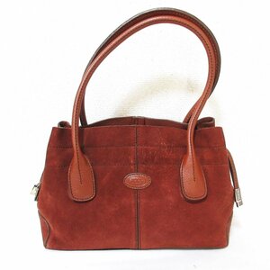  beautiful goods TOD'S Tod's D-BAG Diva g suede handbag shoulder .. tote bag Brown 