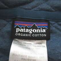 美品 Patagonia パタゴニア 40周年記念 復刻 オーガニックコットン ダイヤモンドキルト スナップT プルオーバー 25425 L ブルー_画像8