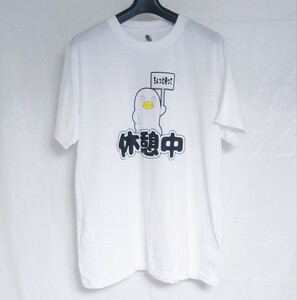 銀魂 エリザベス フロントプリント Tシャツ ホワイト メンズ Lサイズ