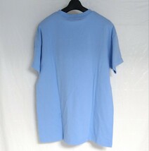 ひつじのショーン 胸ポケット アップリケ Tシャツ ブルー レディース LLサイズ_画像2