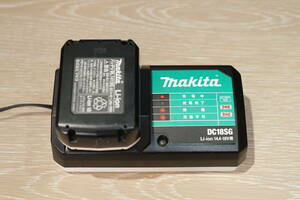 ２点セット☆Makita DC18SG-U バッテリー インパクト 充電器 14.4v-18v 検索：ドライバ ドリル DIY 純正 BL1413G 動作品 AC3102101