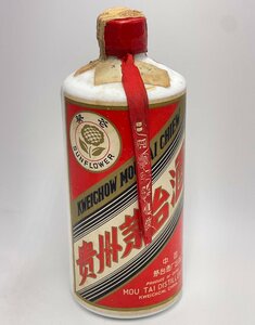 ◆古酒　未開栓　貴州茅台酒　年代不明　マオタイ酒　サンフラワー　葵花ラベル　KWEICHOW MOUTAI　白酒　陶器　総重量1069g　55％/545ml◆