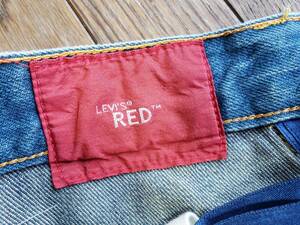 Levi's RED/ Levi's красный /RED/ цельный разрезание / винт ./ Denim брюки /ji- хлеб / Италия производства /26×30/