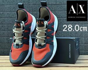 ◆モデル出品◆新品 28.0cm アルマーニ エクスチェンジ A/X スニーカー 定価34,540円 ARMANI EXCHANGE 軽量 メンズシューズ靴