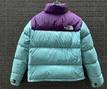 ◆モデル出品◆新品 M ノースフェイス ヌプシ700 グースダウンジャケット 青/紫 The North Face 1996 RETRO NUPTSE DOWN JACKET タグ無し_画像5