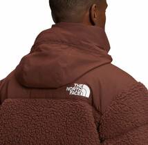 ◆モデル出品◆新品 XLサイズ ノースフェイス ボアパイル ヌプシ グースダウンジャケット 茶色 The North Face HP NUPTSE JKT もこもこ_画像3