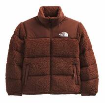 ◆モデル出品◆新品 XLサイズ ノースフェイス ボアパイル ヌプシ グースダウンジャケット 茶色 The North Face HP NUPTSE JKT もこもこ_画像2