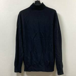 【JOHN SMEDLEY ジョンスメドレー】BEAMS ビームス 薄手長袖ニット セーター 英国製 sizeL ブラック