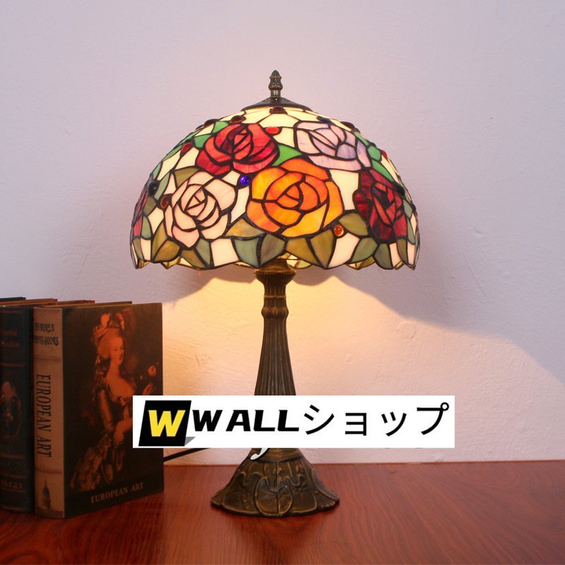年最新ヤフオク! ステンドグラス ランプ 薔薇の中古品・新品