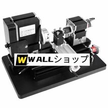 60W ミニメタル旋盤 12000RPM ミニ ベンチトップ 旋盤機 卓上旋盤 小型 卓上ミニ旋盤 DIY木工用 電動工具 掘削 彫刻 切断_画像4