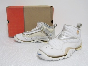 2000年製 VTG NIKE AIR SHAKE OG WHITE MSILVER CAROLINABLUE 630212-102 US11.5 ナイキ エアシェイク オリジナル ビンテージ デッド 加水