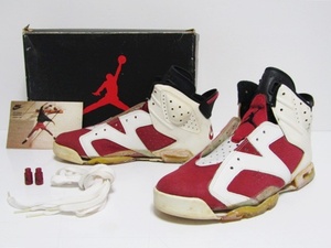 91年製 1991 VTG NIKE AIR JORDAN 6 ORIGINAL CARMINE OG 4401 US10 ナイキ エアジョーダン カーマイン オリジナル ビンテージ デッド 新品