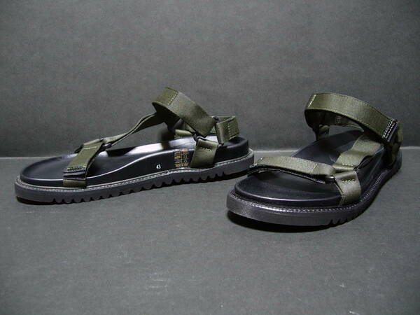 【　送料無料・新品・未使用　】　定価¥14,289 LUCA IACHINI ルカイアキーニ STRAP SANDAL ストラップサンダル BM/600 カーキ 42 (26.5-27)