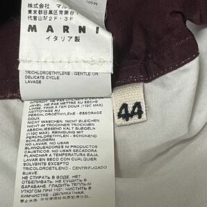 10-18 MARNI マルニ 半袖Tシャツ エンジ＆ホワイト 44サイズ 美品の画像5