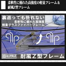 送料無料 A.T. FIELD 65CM耐風ジャンプ傘(イエロー/零号機) ユニセックス 超撥水 高強度フレーム エヴァンゲリオン 零号機デザイン 黄 新品_画像5