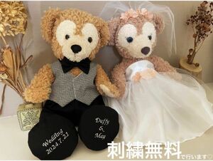 名入れ靴付　ダッフィー シェリーメイ ウエディング コスチューム 結婚式 衣装 ウェルカム　ディズニー　オルメル　クッキー