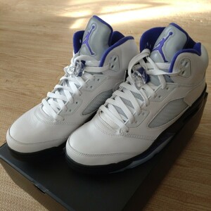 AIR JORDAN 5 RETROWHITE/DARK CONCORD-BLACK　2022DD0587-141　エアジョーダン　5 レトロ　コンコルド　27.5cm　未使用　9.5サイズ