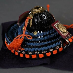 名工 甲冑師 加藤一冑 作 南部政長 「眉庇に桐紋を居たる兜」 戦国武将 ミニ兜 ミニチュア兜 兜飾り 五月人形 端午の節句の画像6