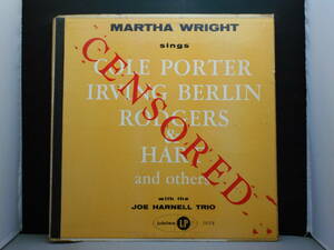 Martha Wright, Joe Harnell Trio - Martha Wright Sings Censored