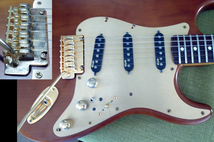 ★ Fender Japan フェンダー ストラトキャスター 改造品 1990年代製 リバースヘッド ストラトキャスター EMG ピックアップ SV ★_画像3