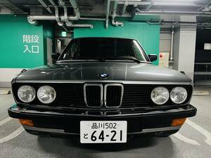 【超稀少】美車 BMW E28 5シリーズ 520i 1987年式 最終モデル 左ハンドル 整備済 機関良好！車検長★東京発 旧車 ネオクラ E24 E30 W124