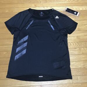 adidas アディダス レディース 陸上 ランニング 半袖Tシャツ HEAT.RDYTシャツ EM4229 ： ブラック Mサイズ 送料無料