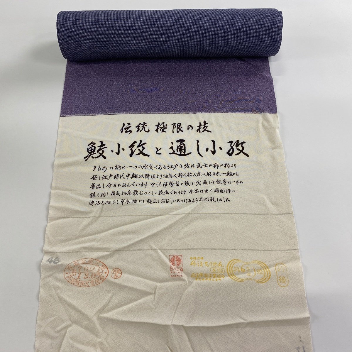 2023年最新】ヤフオク! -江戸小紋 反物 正絹の中古品・新品・未使用品一覧